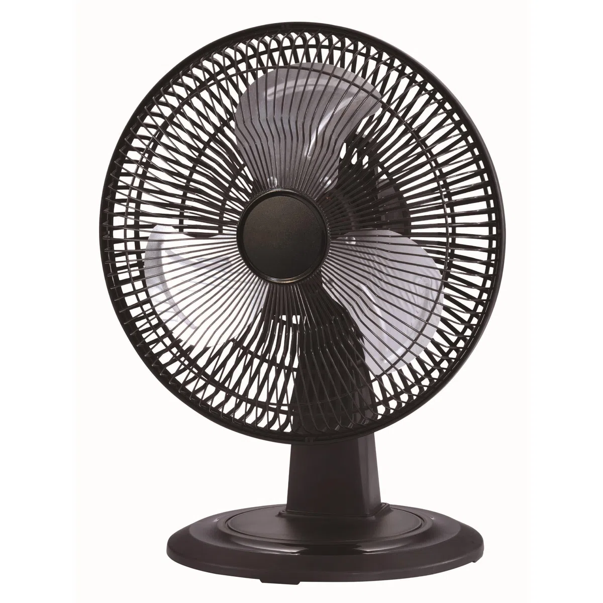 PRESENTA VENTILADOR DE MESA 10", CLASE PREMIUM, Potente acabados metálicos. Rejilla de protección - Diseño metal negro estilo retro - Para oficina sala de estar dormitorio.