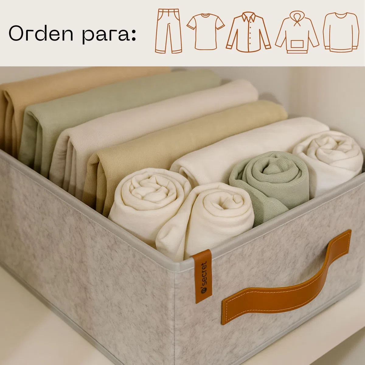 o’secret Organizador Armario Ropa para IKEA PAX 100cm, Set de 6 | Para vaqueros, camisetas y ropa interior, solución ordenada y compacta para armario