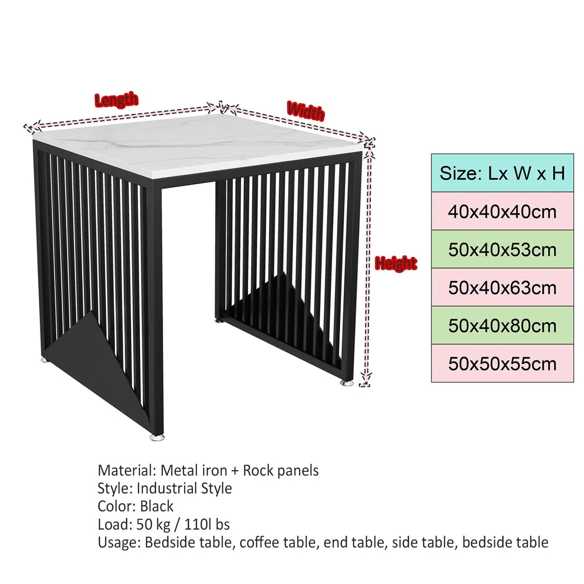 bastidor para máquina barredora Soporte De Almacenamiento Para Fregadores De Metal De Alta Resistencia, Estantería Para Acuarios Con 4 Pies Antideslizantes Ajustables, Mesas De Exposición Domésticas(B