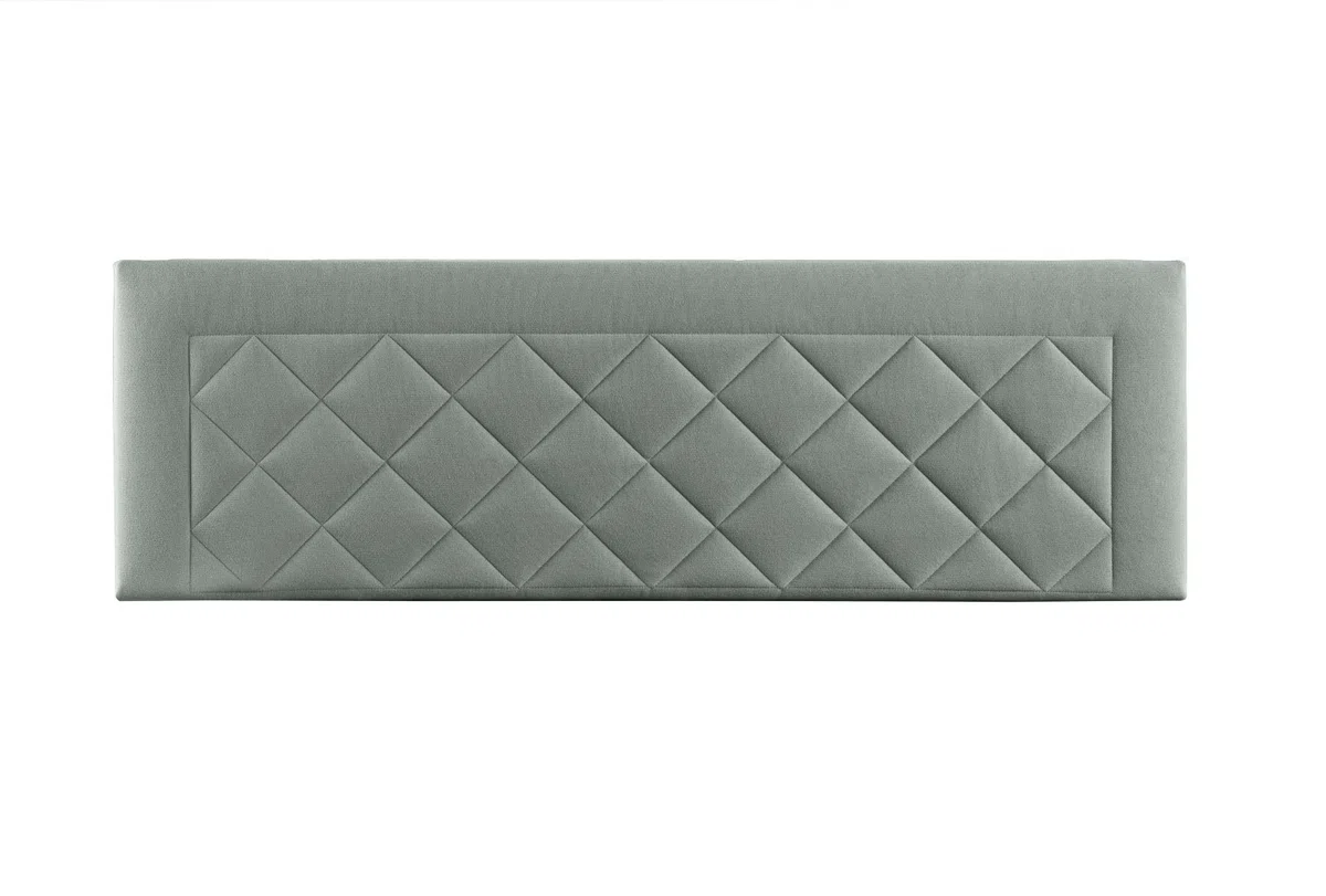 Cabecero Tapizado para Cama 135 Cm Domus | Anclaje a Pared | Cabezal Acolchado | Microfibra AquaClean Aguamarina (145 x 50 x 7 cm)
