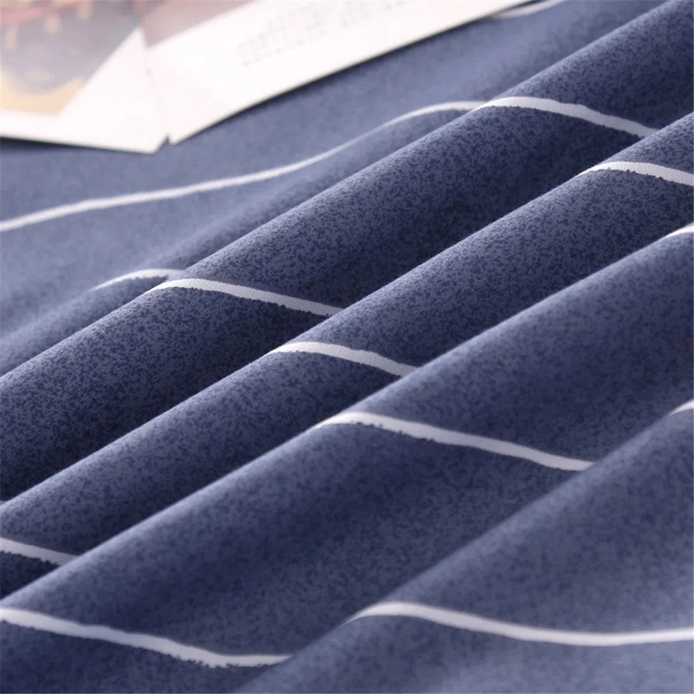 Juego de Funda de Edredón, 3 Piezas Funda Nórdica Microfibra Juego de Cama Cremallera Funda de Almohada (Cama 90-150x200cm, Azul Marino)
