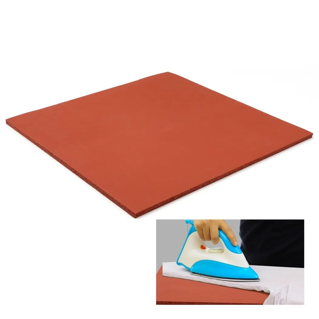 Almohadilla de silicona para prensa de calor de 38 x 38 cm, almohadilla de silicona más gruesa de 0.3 pulgadas para máquina de prensa de calor, almohadilla de repuesto plana de prensa de