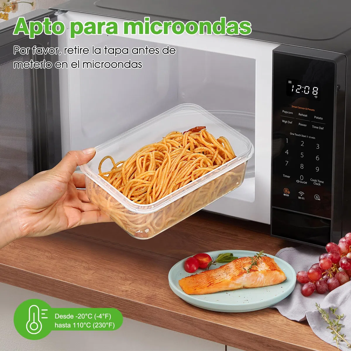 YASHE Recipientes de Plástico Alimentos Herméticos, Juego de 50 Piezas, Botes Cocina Almacenaje con Tapa, Sin BPA, 100% a Prueba de Fugas, Reutilizables y Lavables en el Lavavajillas