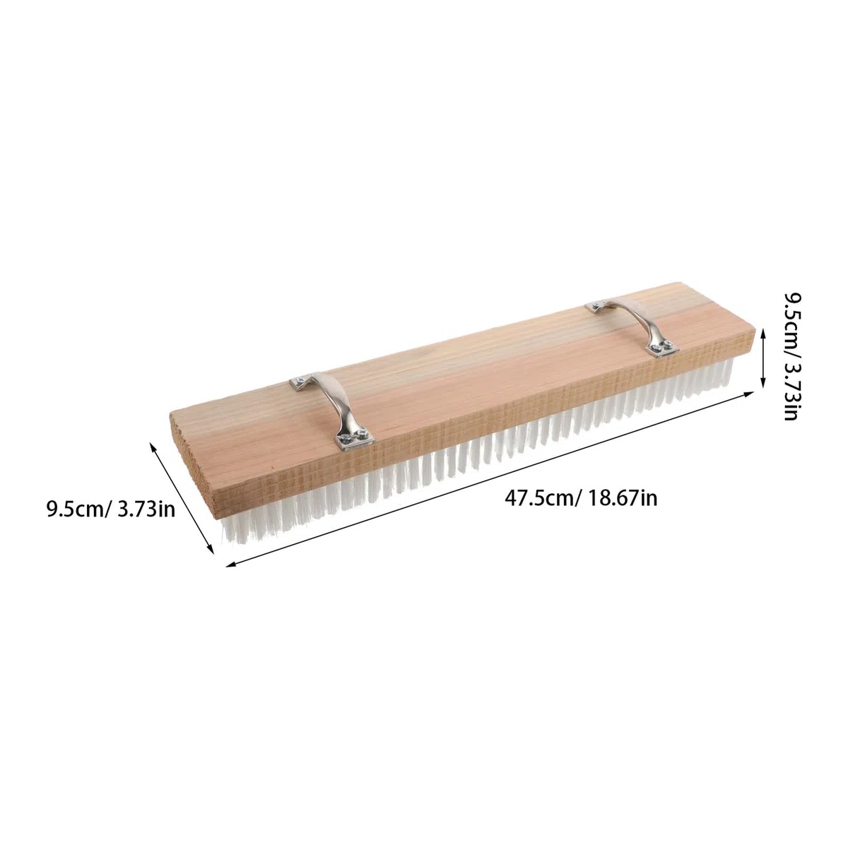 Cepillo de Limpieza Duro para Ranuras y Suelos, Automático para Escaleras Mecánicas, Tamaño Estándar 48 Cm X 10 Cm, Herramienta Versátil para Supermercados y Oficinas