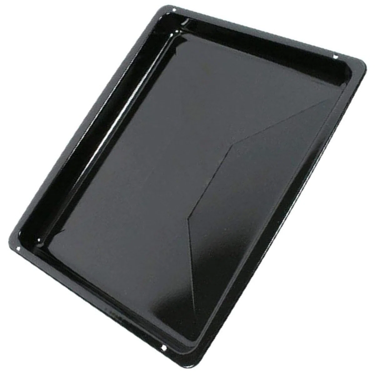 Bandeja esmaltada negra (original Beko) para horno, Dimensiones (462 x 373 x 40 mm) código del recambio: 219440101