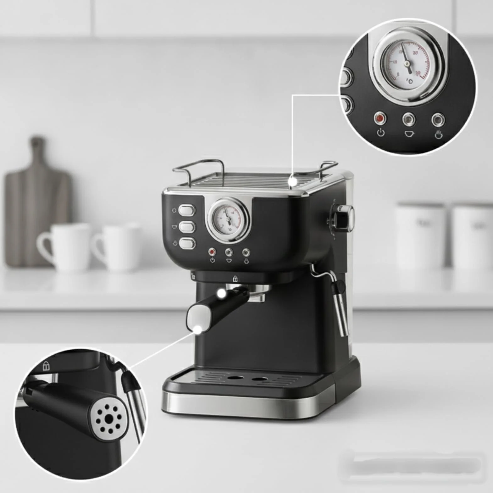 Cafetera Espresso Máquina Espresso, Negro, CM3120 Estándar Europeo Negro
