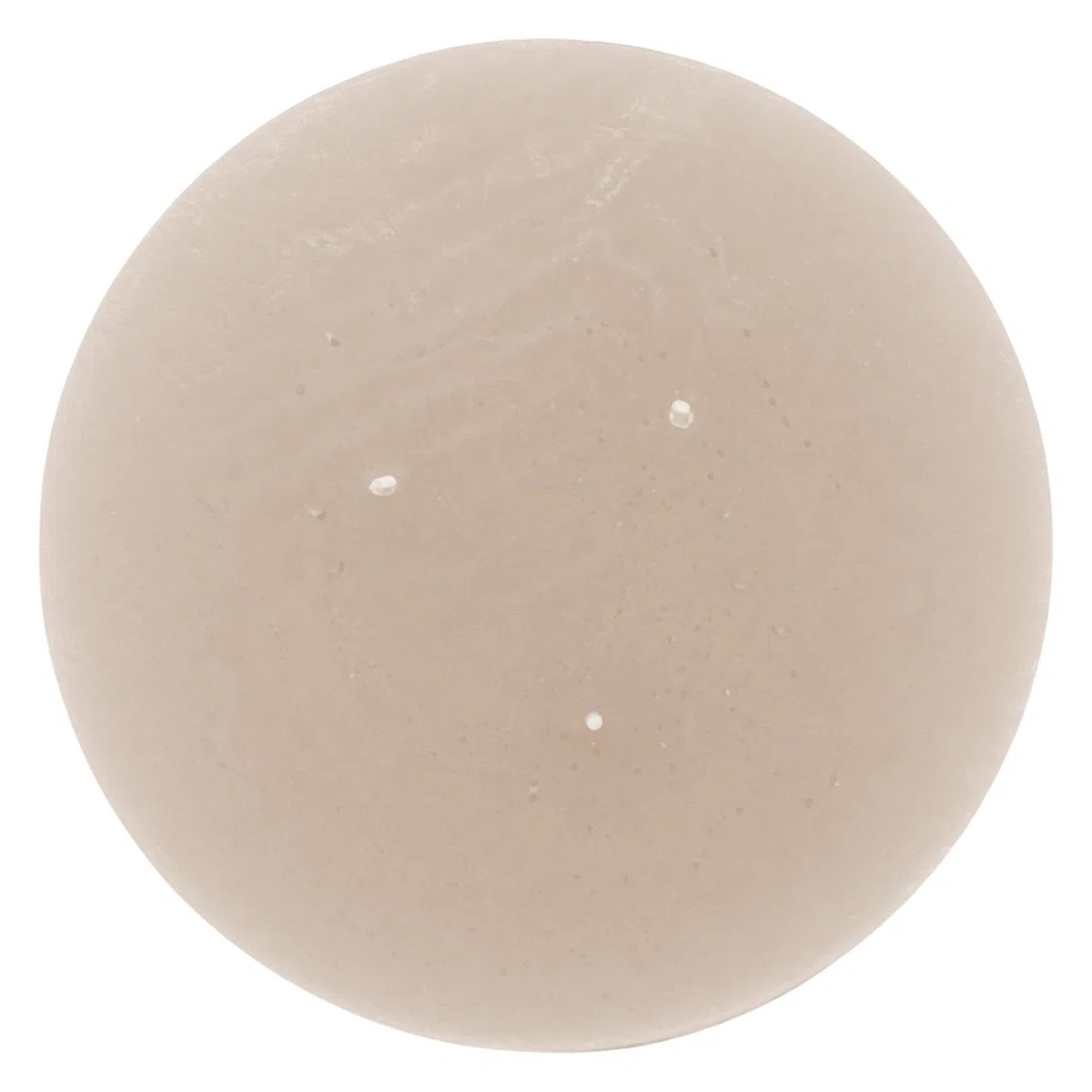 Vela XL de 3 mechas de 14 cm de diámetro, sin perfume, color beige, con 55 horas de combustión, redonda, inodora