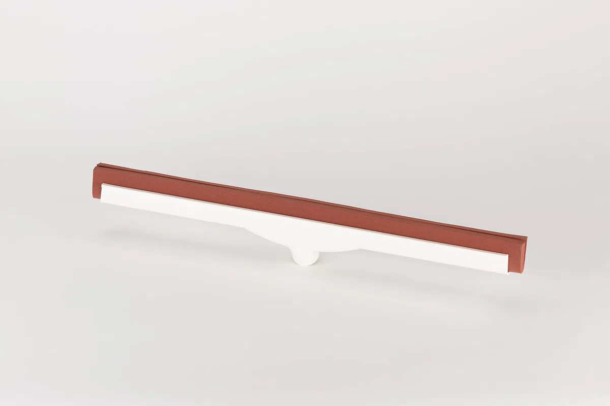 Carlisle 36692200 Flo-Pac suave doble espuma rasqueta de goma para suelo con marco de plástico, 22 cm ancho, rojo (caja de 10)
