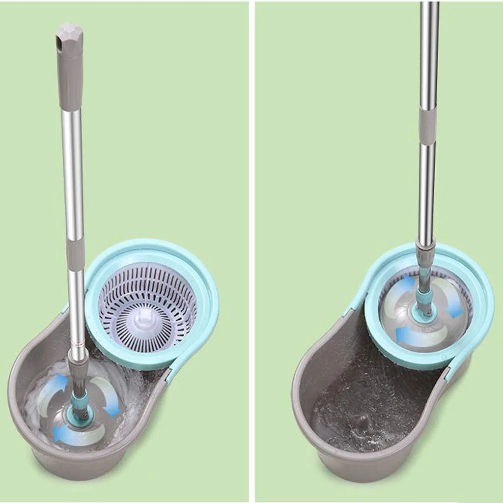 Cabezal Giratorio 360, Cabezal Giratorio de Microfibra para fregona de Suelo para ama de Llaves, fregona para Limpieza de Suelos del hogar Vision