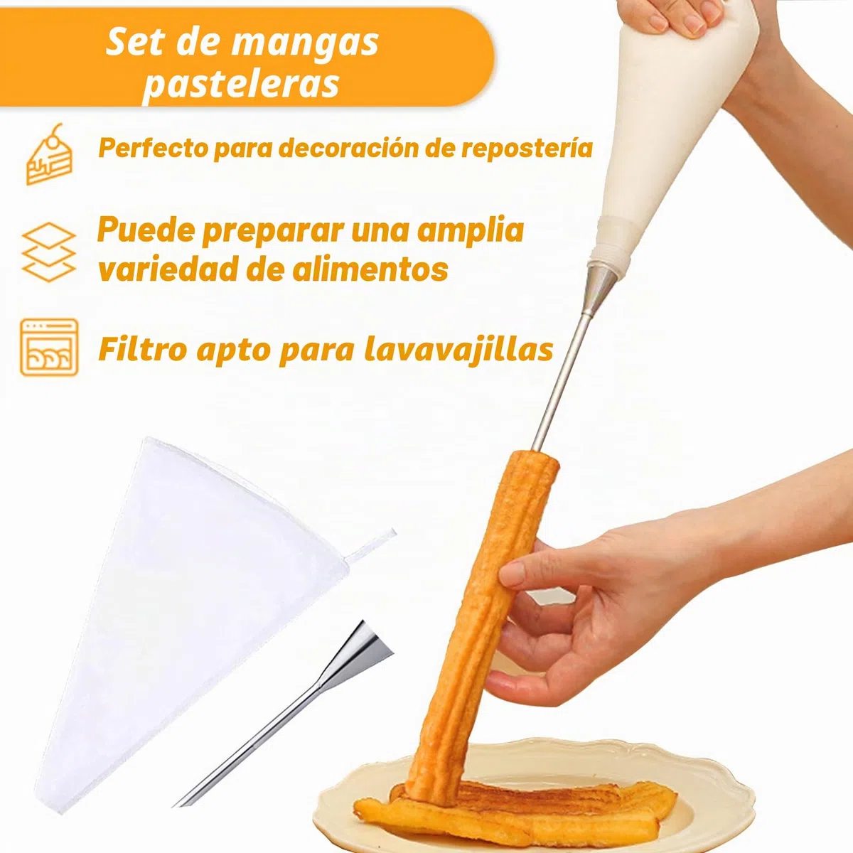 XSYKJGS Biscuit Maker, Máquina Galletas Molde para Repostería con 16 Moldes De Disco y 8 Boquillas Prensa, bolsa con marco de TPU y cepillo de limpieza para DIY Elaboración de Galletas de Pasteles