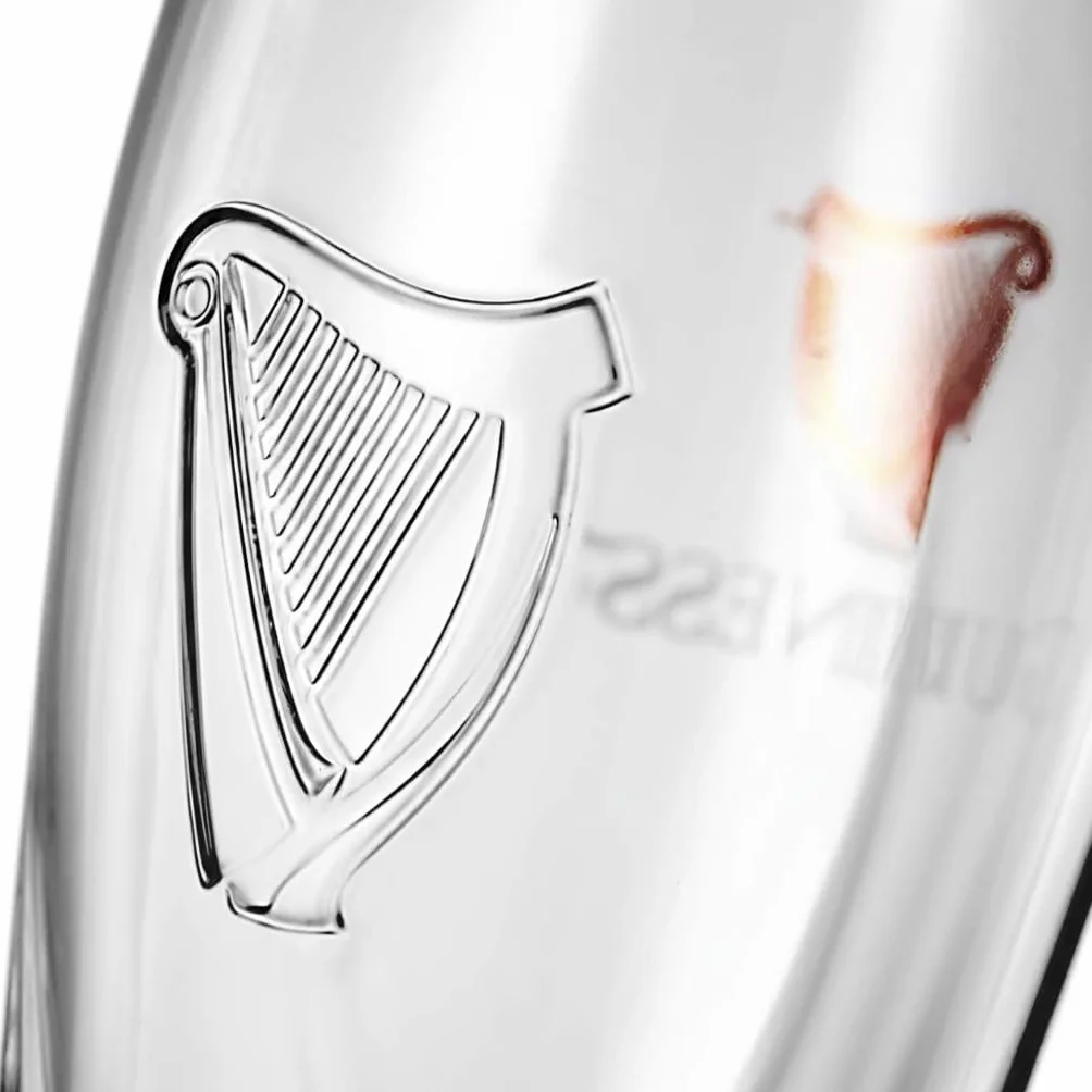 Guinness – Juego de 2 vasos con diseño de arpa