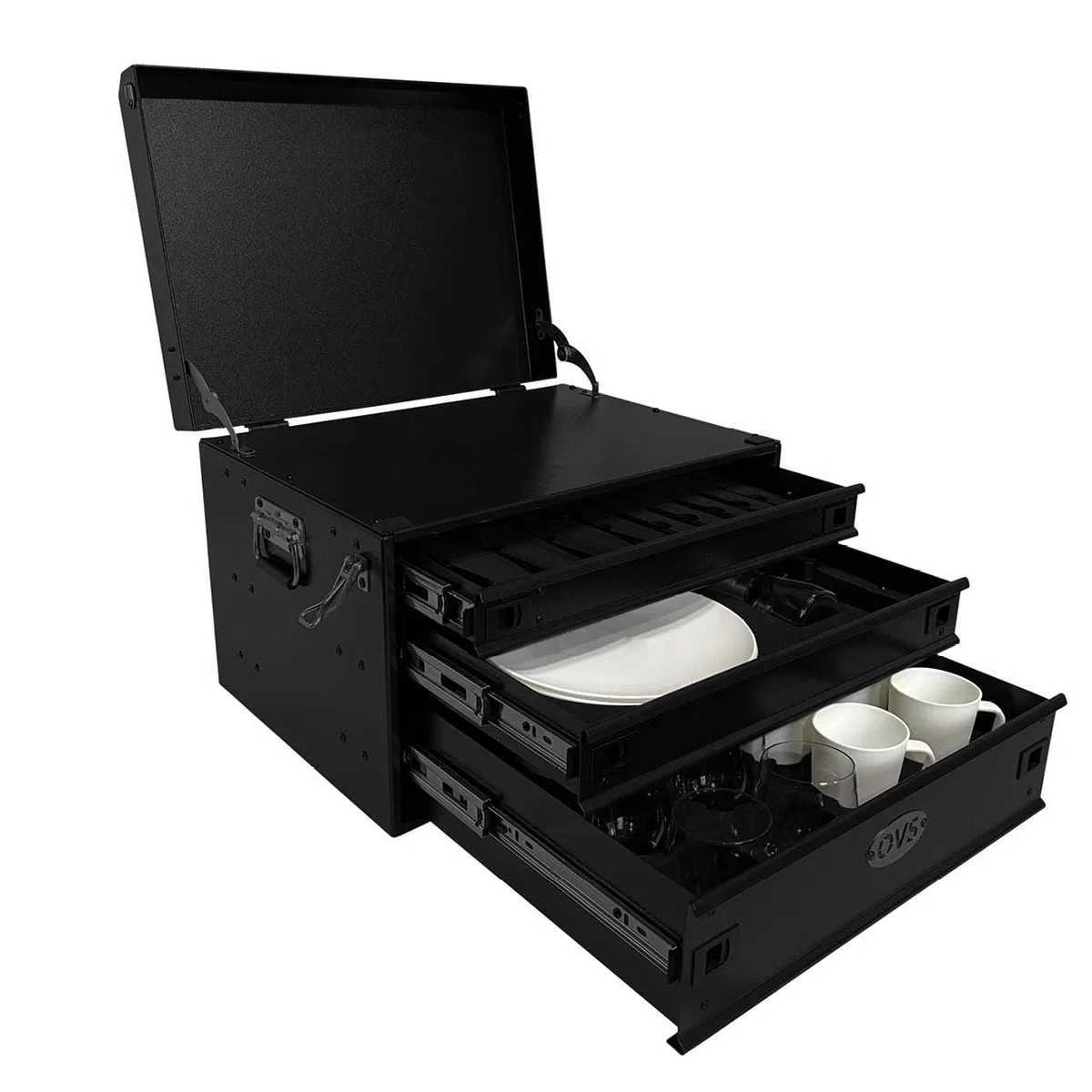 Overland Vehicle Systems CP Duty - Sistema de cocina Glamping de 39 piezas