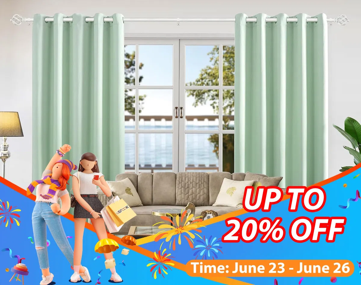 KAMANINA Barras de cortina blancas de 80 a 148 cm, barras de cortina decorativas ajustables para cortinas con ojales, 19 mm de diámetro con remates trenzados
