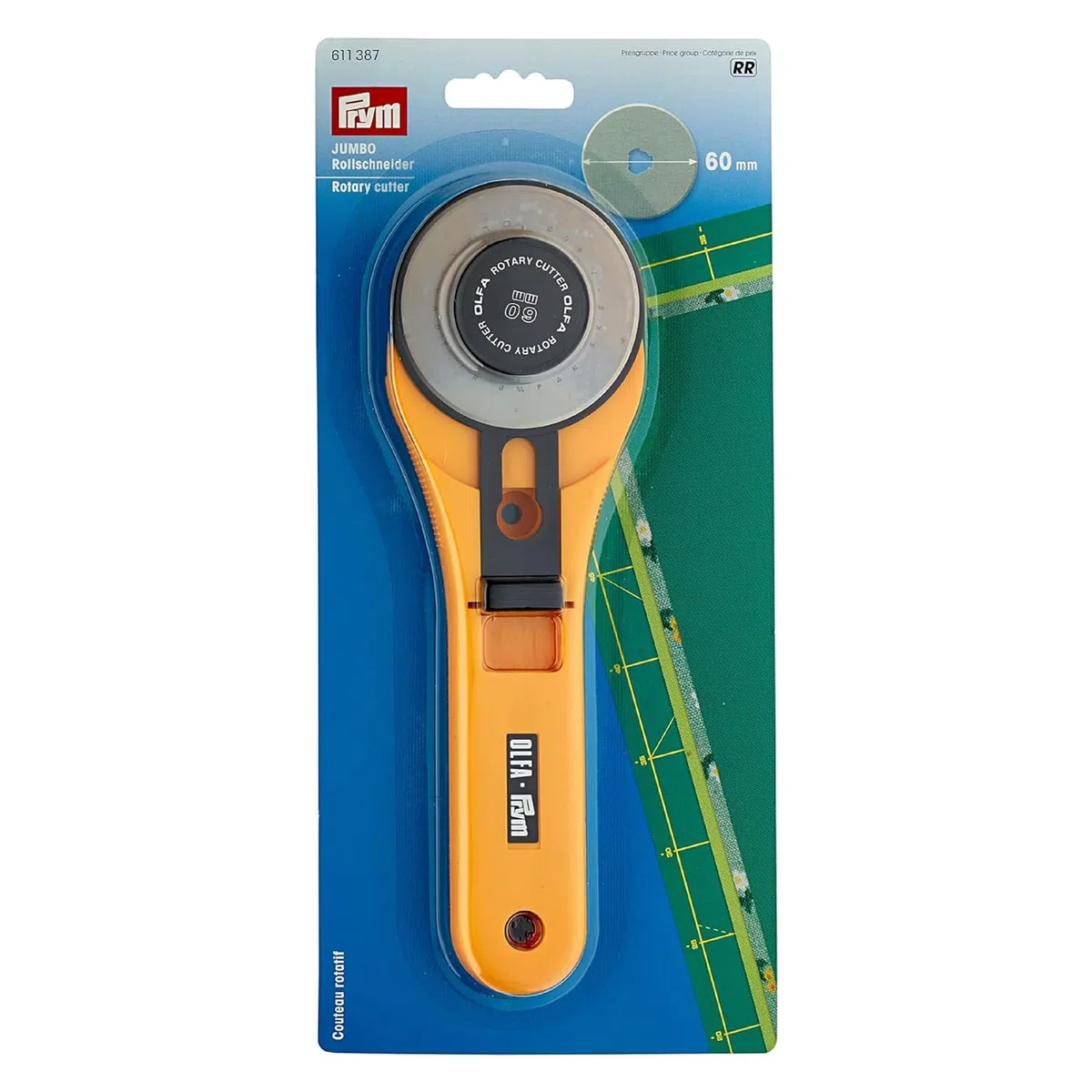 Prym Rotary Cutter, Yellow, 60 mm