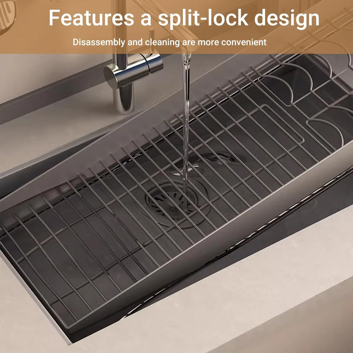 Escurridor de platos para colgar sobre el fregadero, estante colgante de acero inoxidable para platos, vasos y cubiertos, almacenamiento multifuncional que ahorra espacio, diseño de 60 cm