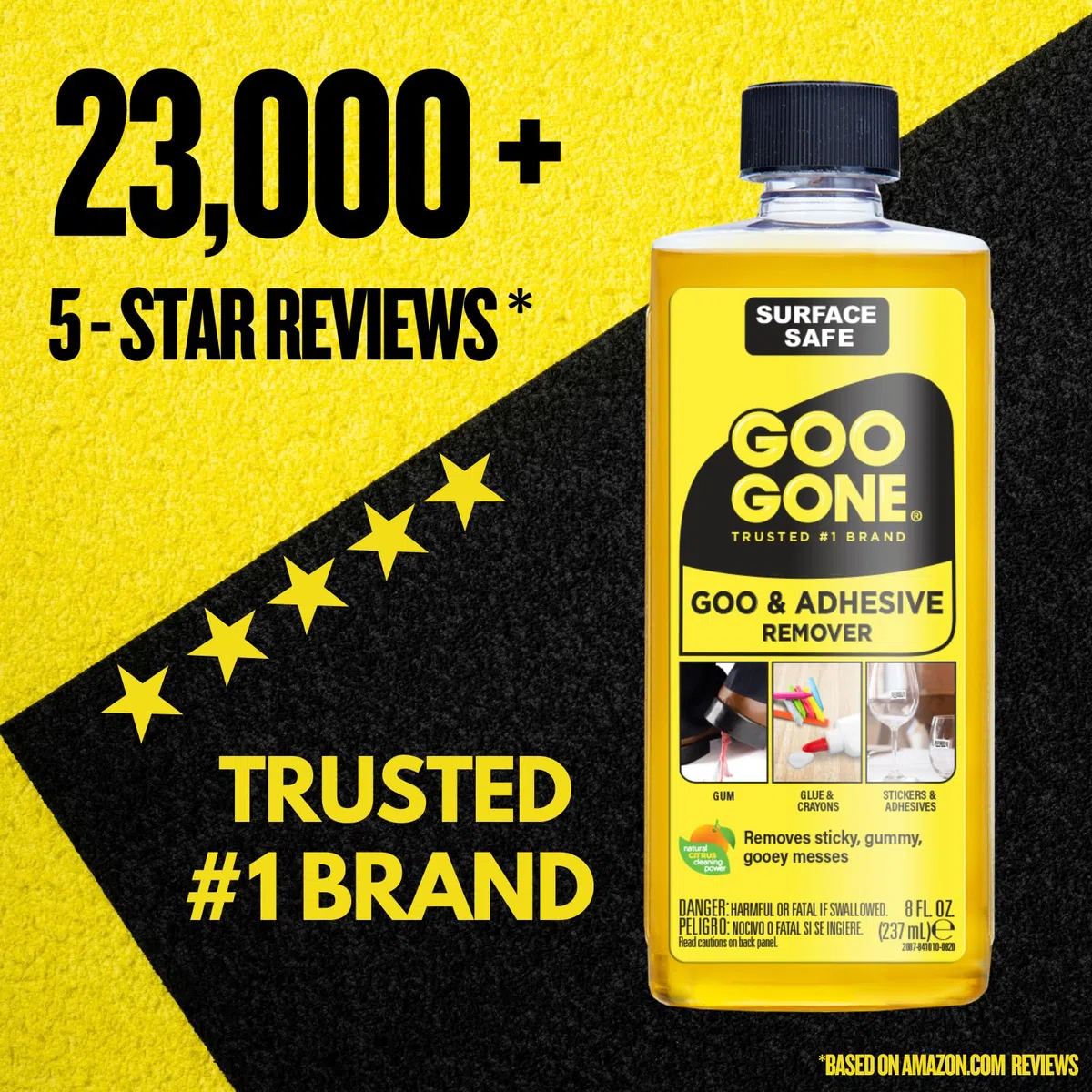 Goo Gone Mac-GG12 Removedor de líquido seguro de superficie original, amarillo