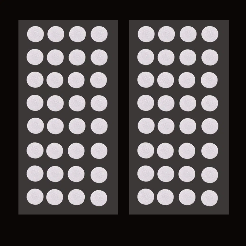 [64 pegatinas de papel de filtro sintético (20 mm de diámetro)]+[64 piezas de puertos de inyección autorreparables (20 mm de tope de goma)]