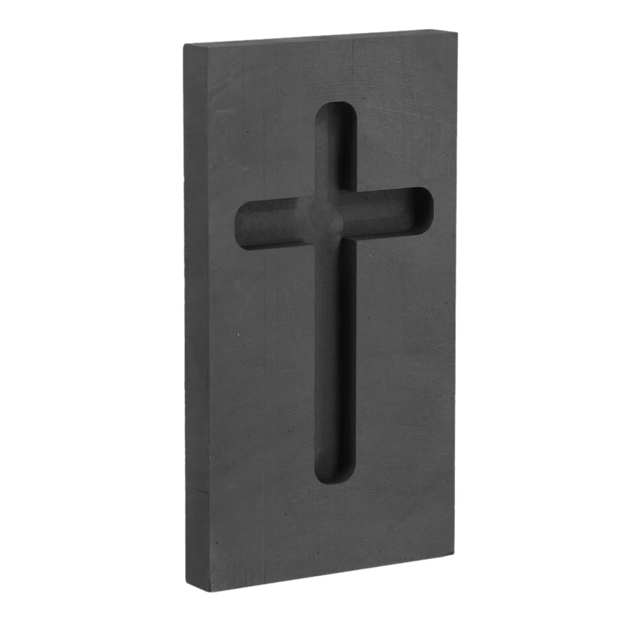 Operitacx Molde De Grafito Para Fundición De Joyería Con Ranura Cruzada 3.46X1.85X0.31 Pulgadas Molde De Crisol De Alta Temperatura Para Refinación De Chatarra Industrial