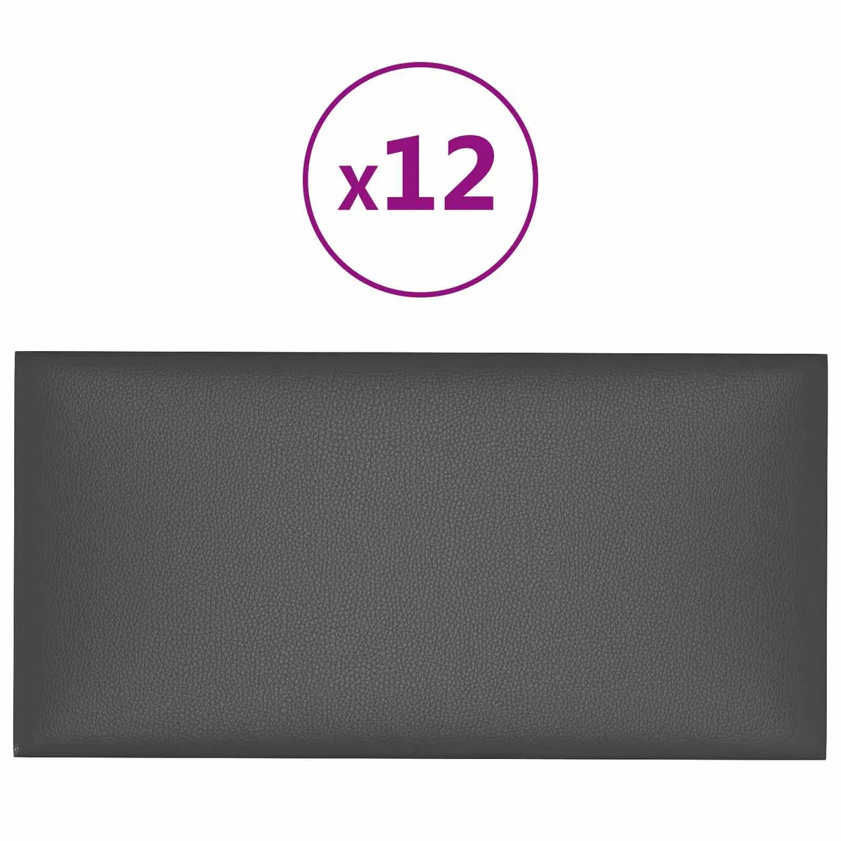 Juego de 12 cabezales de pared de tela gris de 30 x 15 cm, revestimiento de pared para dormitorio e interior, panel moderno para decoración, renovación y montaje