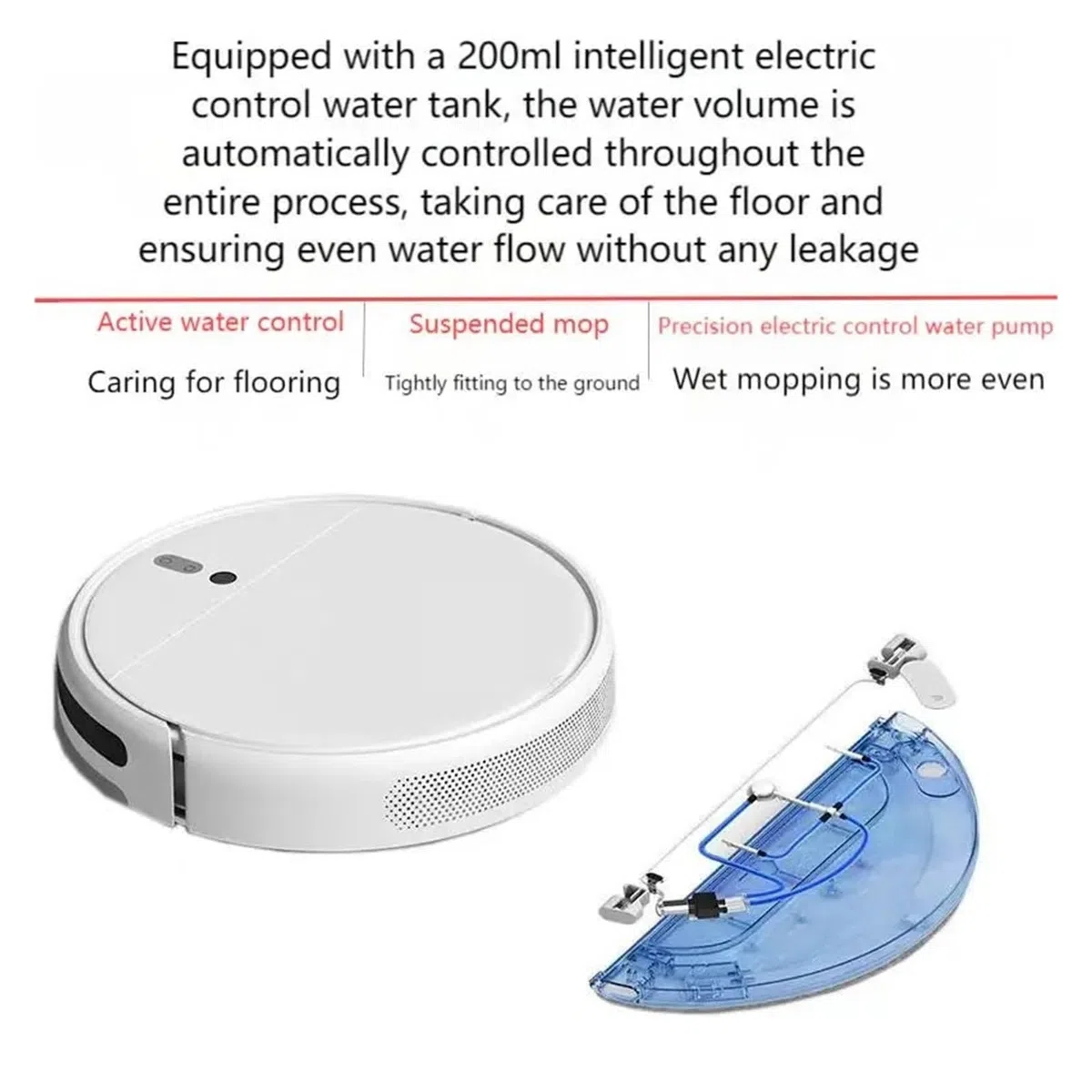 Accesorios compatibles con Dreame, F9 robot barredor accesorios control eléctrico tanque de agua tanque de agua(1pcs white)