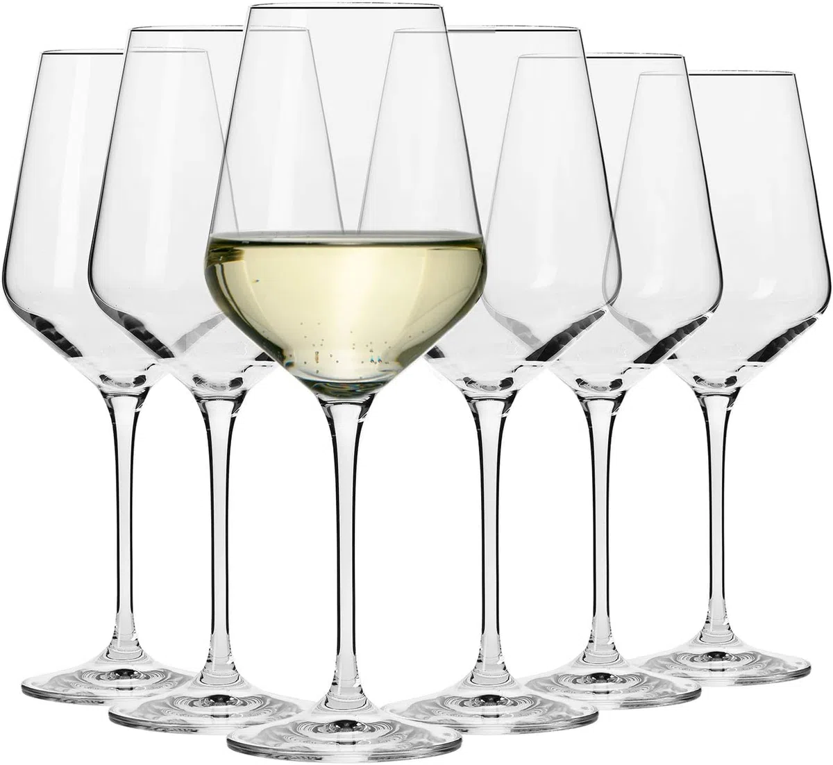 6 Copas de Vino Tinto Elegance | 490 ml | Envio 24h - Perfectas para Uso en Casa, Restaurante y en Fiestas, Ligeras y Resistentes - (49 cl, Transparente)