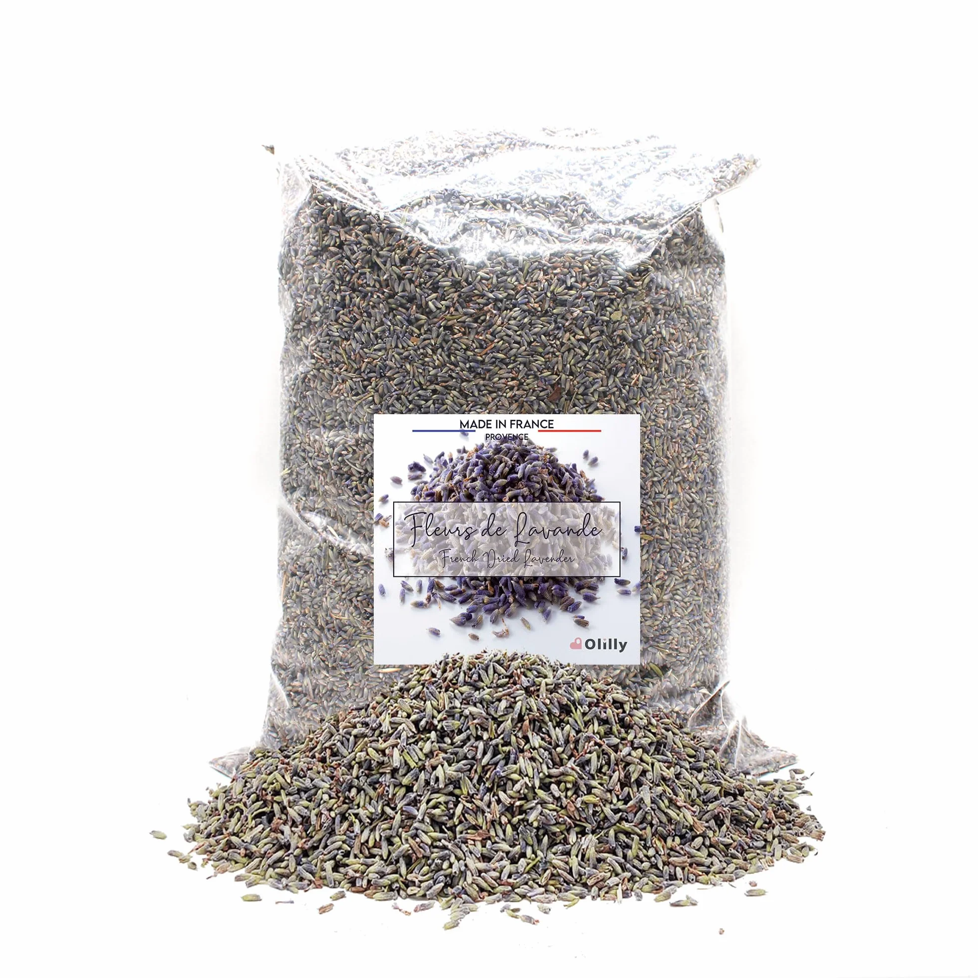 OLILLY - Cosecha 2025 - Flores de Lavanda secas de Provenza (Lavandin Grosso, 500 Gramos)