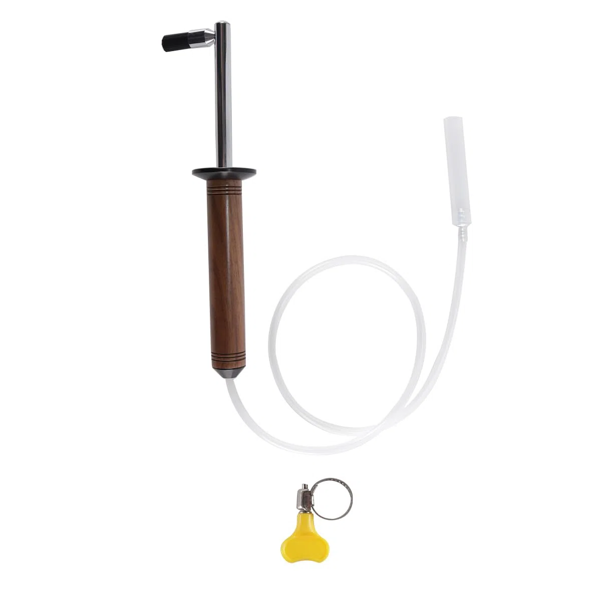 Cepillo De Limpieza Para Cafeteras, Herramienta De Limpieza a Vapor Para Cafeteras Espresso De Alta Presión, Cepillo Con Mango De Madera Y Abrazadera Para Manguera.