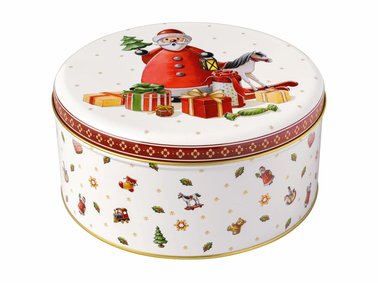 Villeroy & Boch - Winter Collage Set de Cajas de Galletas Multicolor, Bote de Galletas Navidad, Tarros, Metal