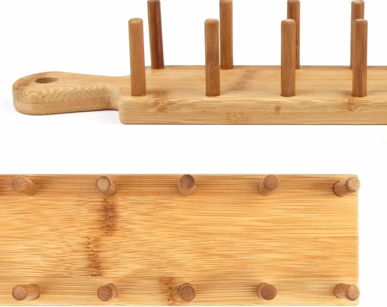 Soporte De Tacos De Madera, Soporte De Bandeja De Soporte De Taco De Bambú Que Puede Contener Hasta 8 Tacos Cada uno, Para Servir Bandejas De Tacos De Estilo Alimenticio De Cáscara Suave (1)