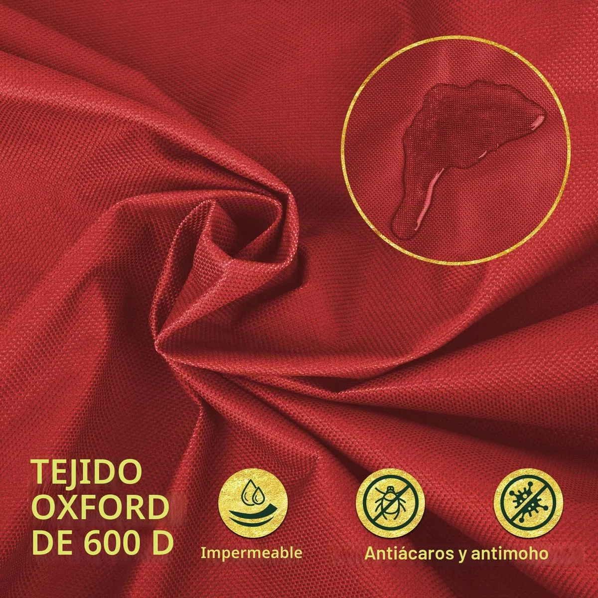 Bolsa Arbol De Navidad, Apta Para Árboles De Navidad De 2.7 M De Altura, Asas Reforzadas Y Resistentes, Contenedores Con Doble Cremallera, Resistente Tela Oxford Impermeable, Color Rojo