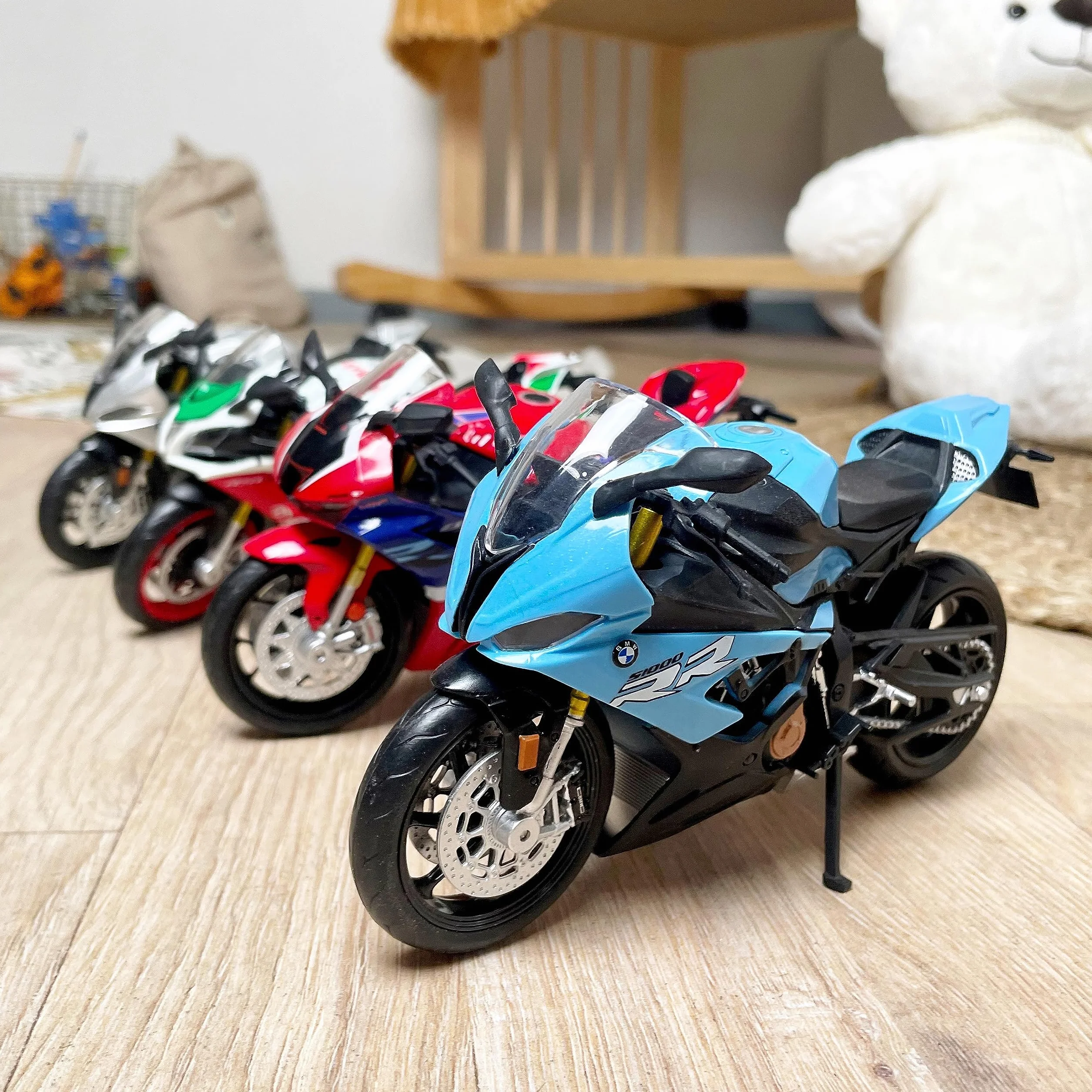 TURBO CHALLENGE - Moto Honda CBR1000RR-R - Fundido a presión - 029925-1/12 - Vehículo de Ruedas Libres - Rojo - Metal - Juguete para niños - Regalo - A Partir de 3 años