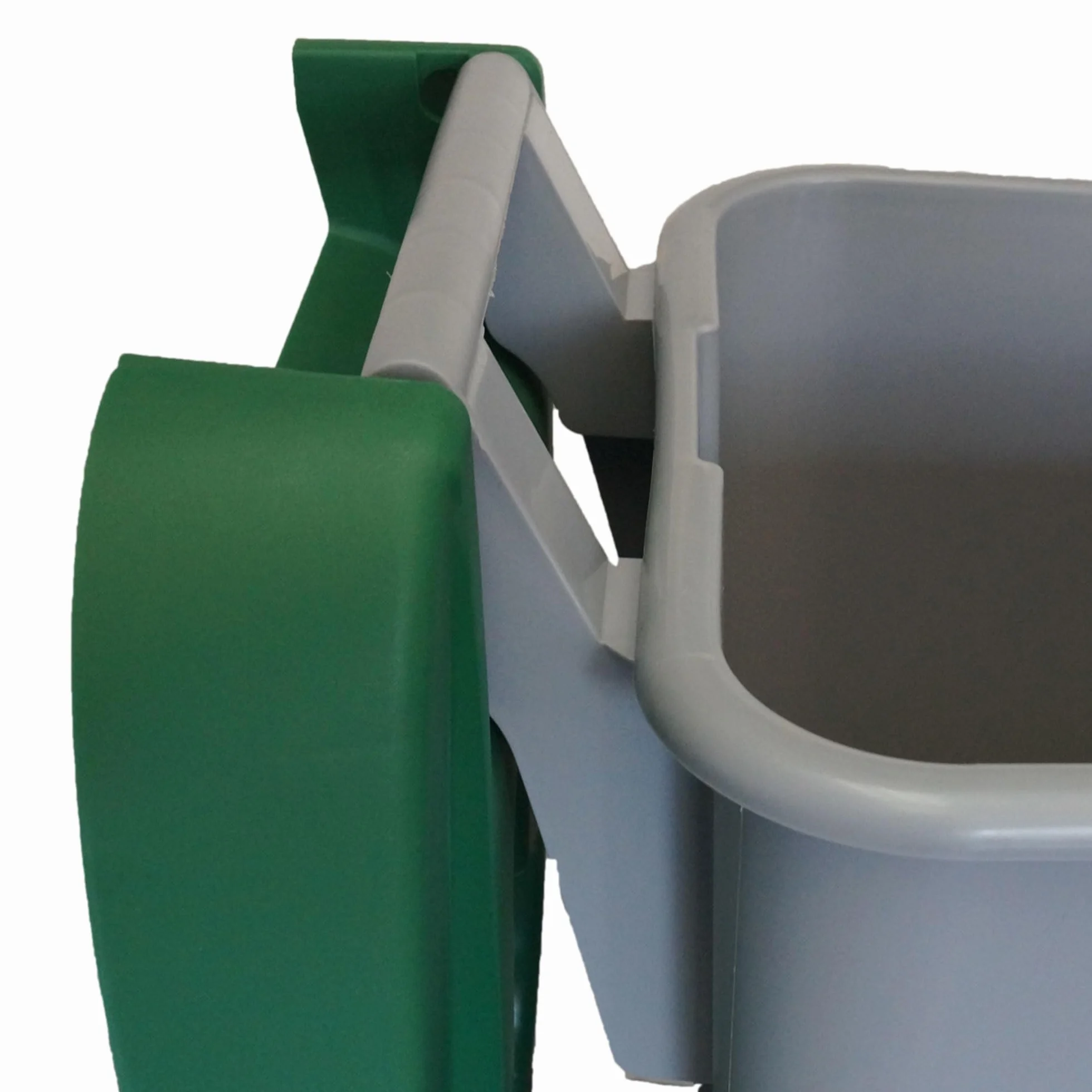 Well Home Contenedor Reciclo 85 litros Cerrado, Verde, 76x57x42 cm