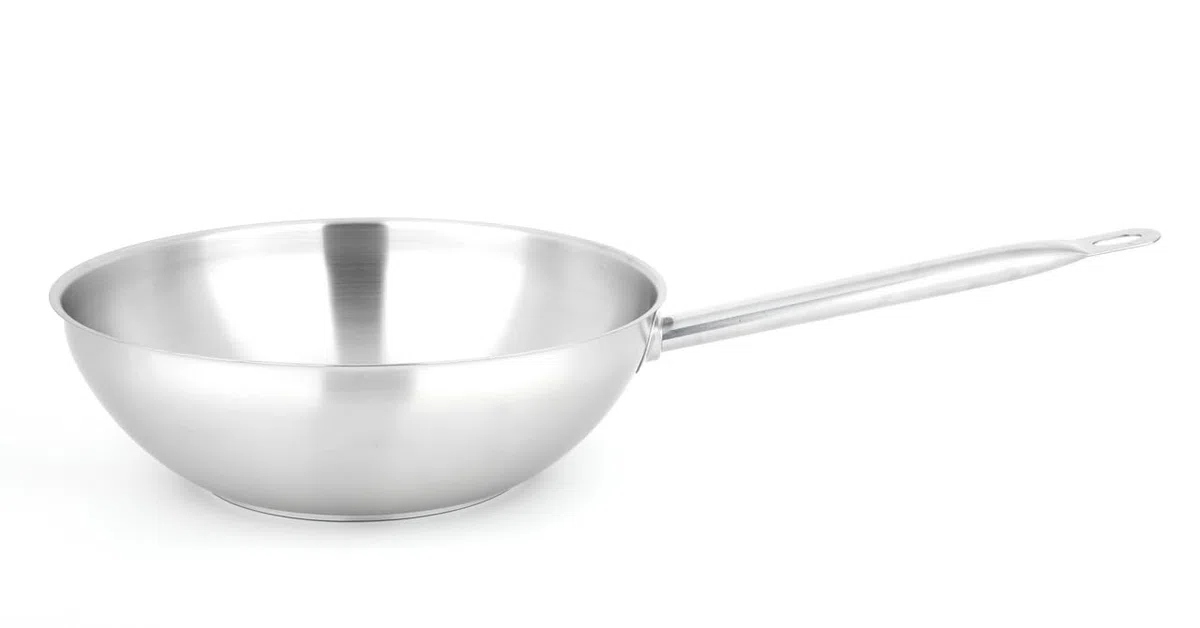METRO Professional Sartén antiadherente de acero inoxidable, Ø 16 cm, 1 L, inducción y todos fuegos, apta horno y lavavajillas, salteados, wok, cocina