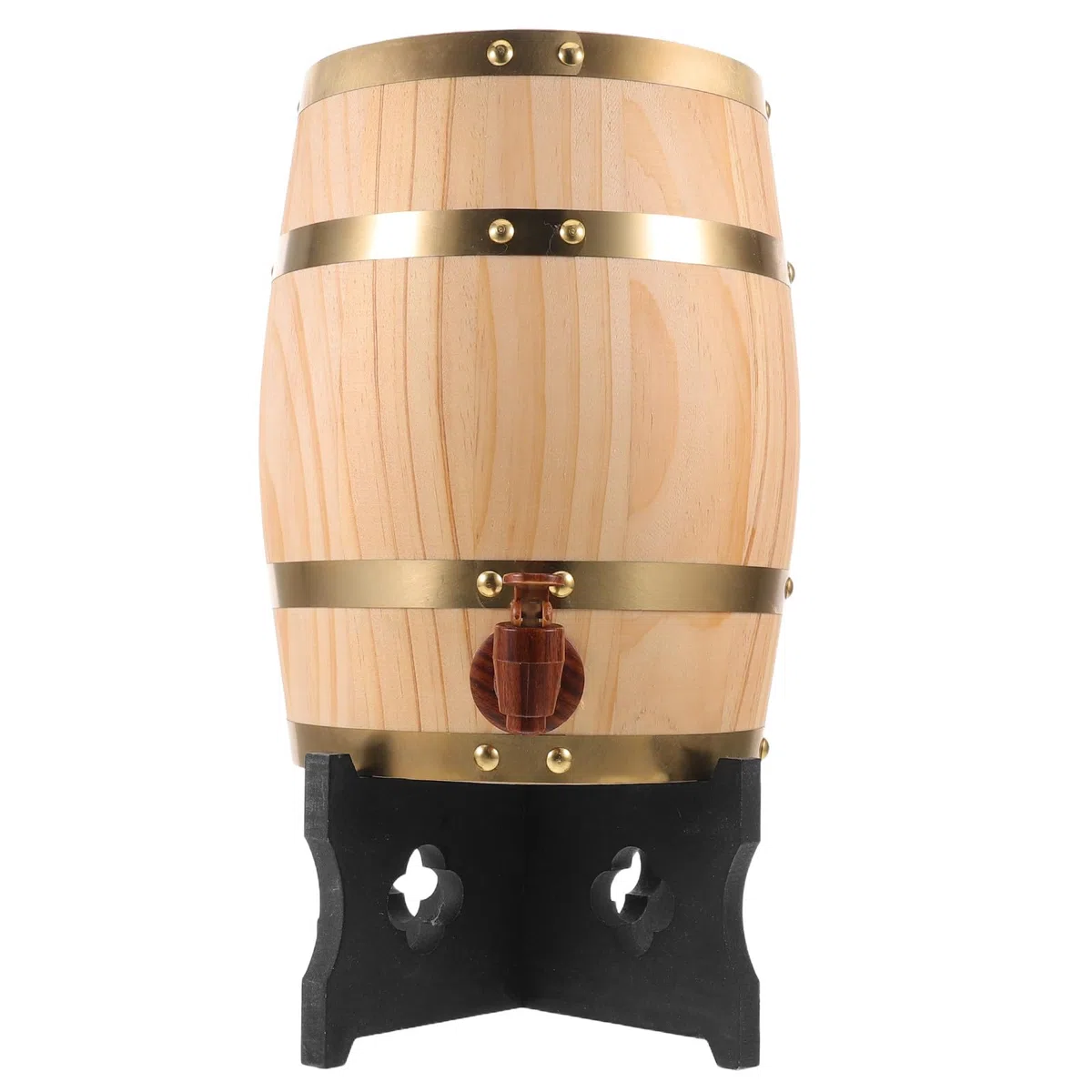 Barril de Whisky - Dispensador de Licor de Madera de Roble de 5 litros con Grifo - Barril de Jugo Vertical para Uso en restaurantes o en el hogar.