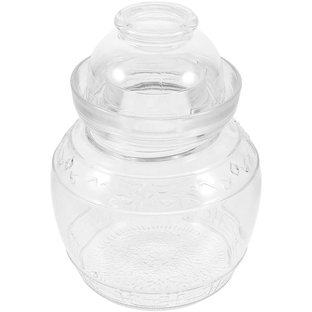 Tarro de Vidrio para Fermentación Doméstica Transparente y Hermético Recipiente para Conservar Encurtidos y Alimentos Cocina Capacidad Diseño Práctico y Duradero