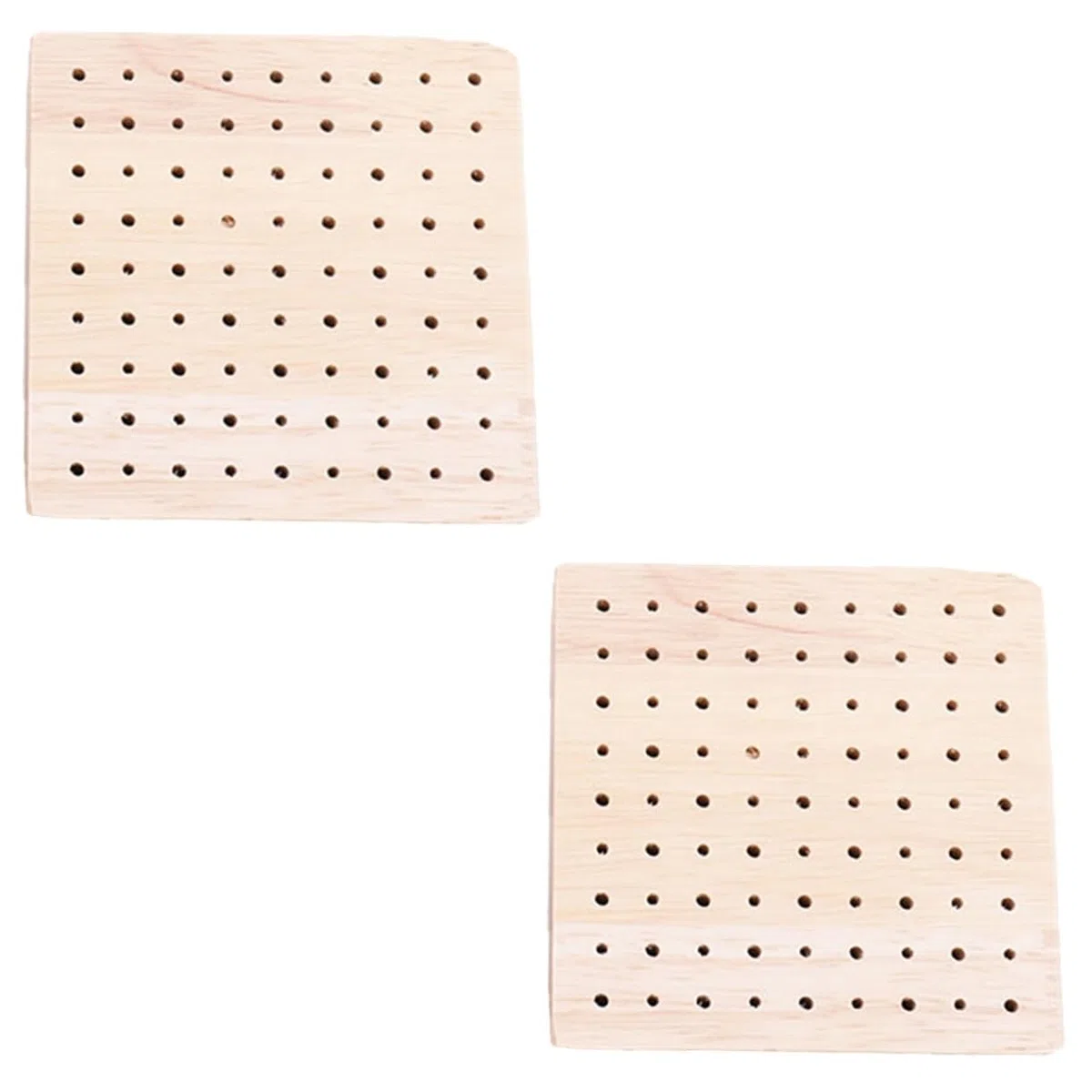 2piezas Base De Madera Para y Figuras De Arcilla Soporte De Exhibición Simple Para Decoración o Tienda