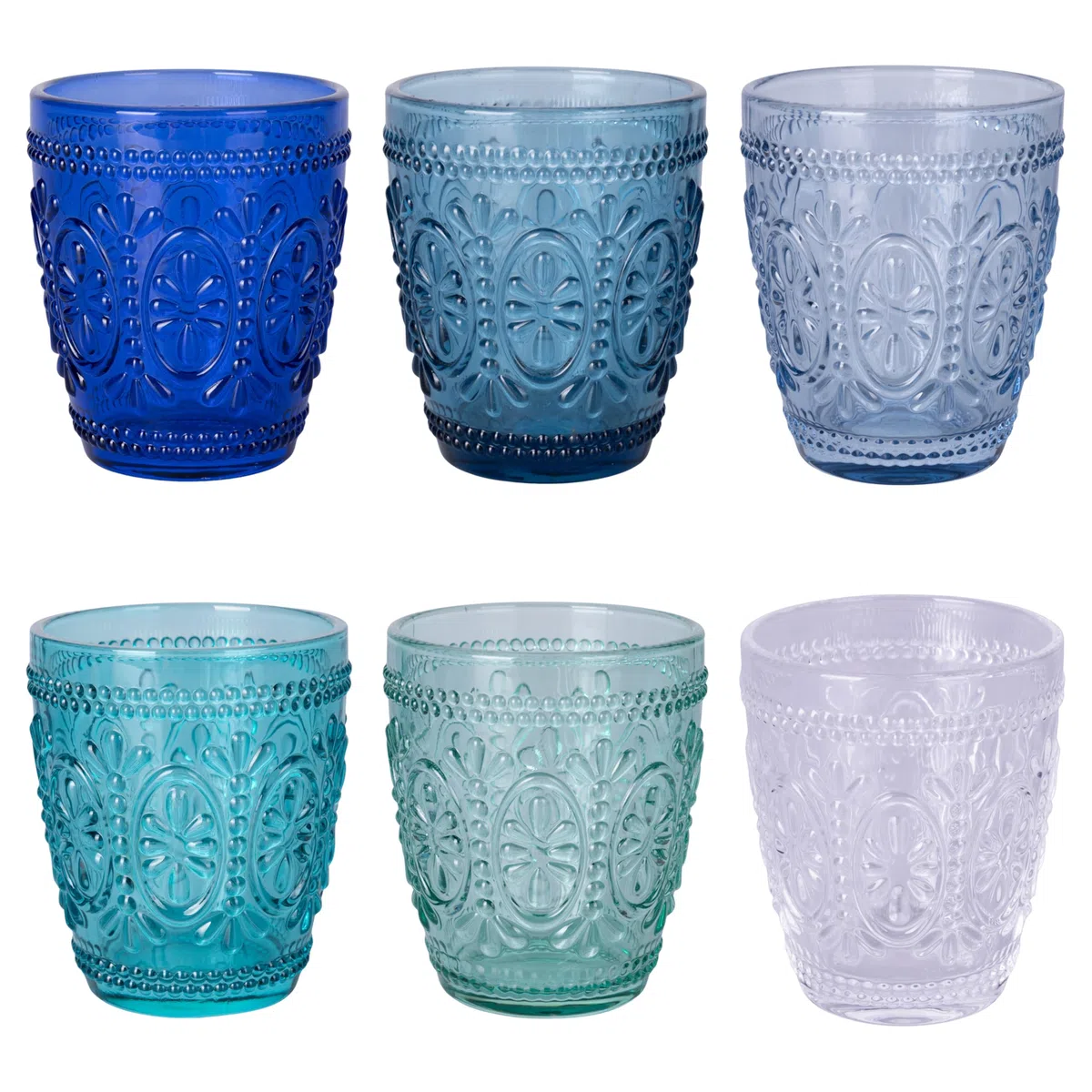 Villa d'Este Home Tivoli 1996 Imperial Ocean - Juego de 6 vasos de agua (300 ml)