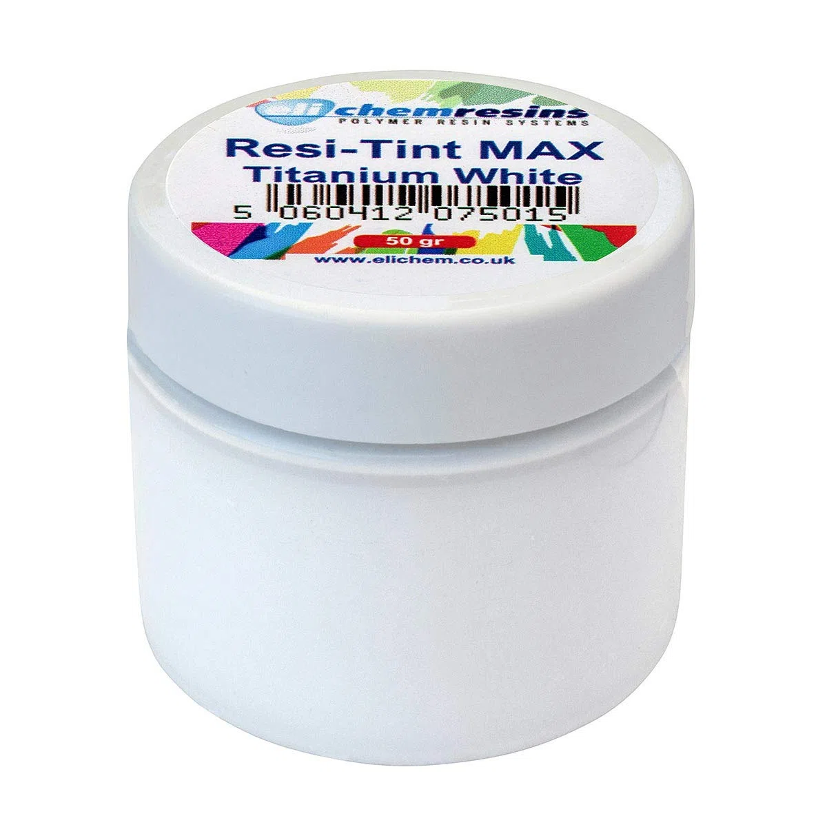 50g, Titanium White, Pasta de Color, Pintura Epoxi, Color Resina, Altamente Pigmentado