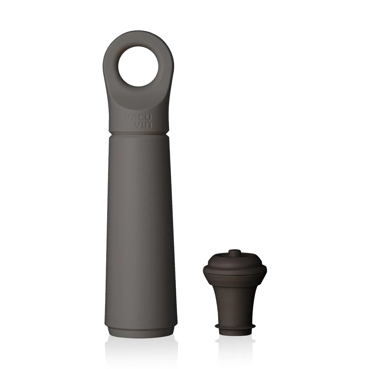 Bomba de Vacío Para Vino Vacu Vin Wine Saver Loop - Diseñada y Fabricada en Los Países Bajos - Conserva el Vino Fresco Hasta 10 Días - Reutilizable - 1 Bomba de Vacío, 1 Tapón de Vacío, Grafito