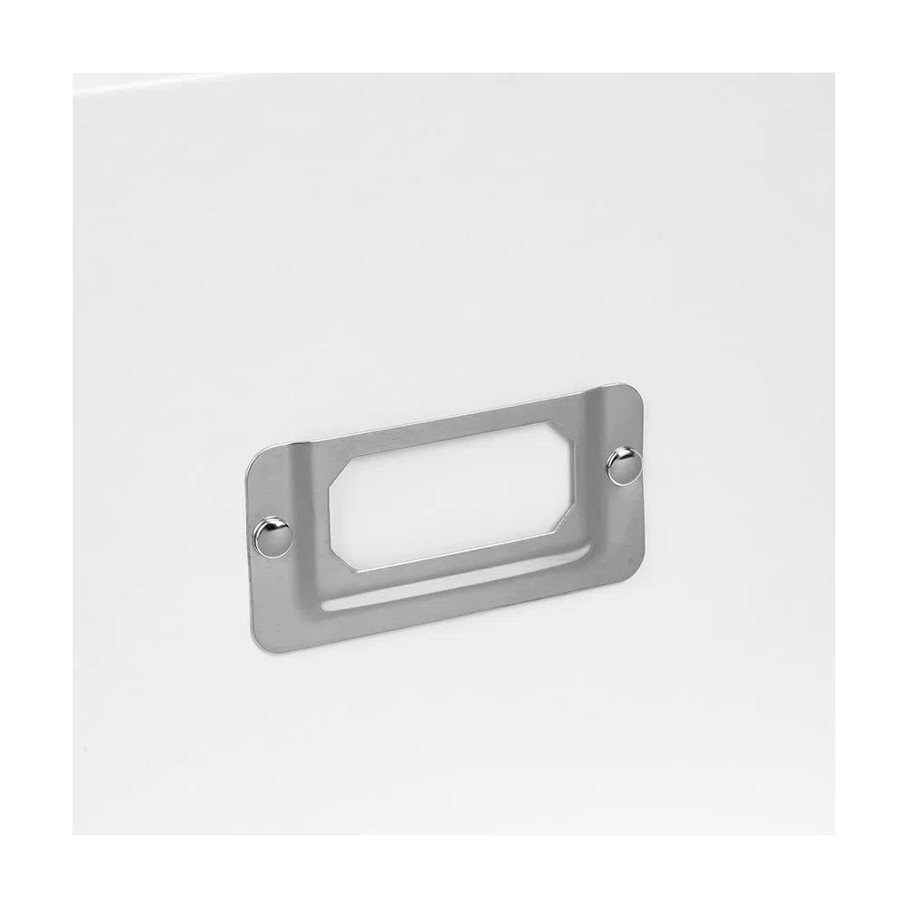 Ideen mit Herz Cajas organizadoras, juego de 3 unidades, caja de almacenamiento con tapa, plegable, de cartón y metal, 16 litros, cada una de 40,5 x 28 x 14,5 cm, color blanco