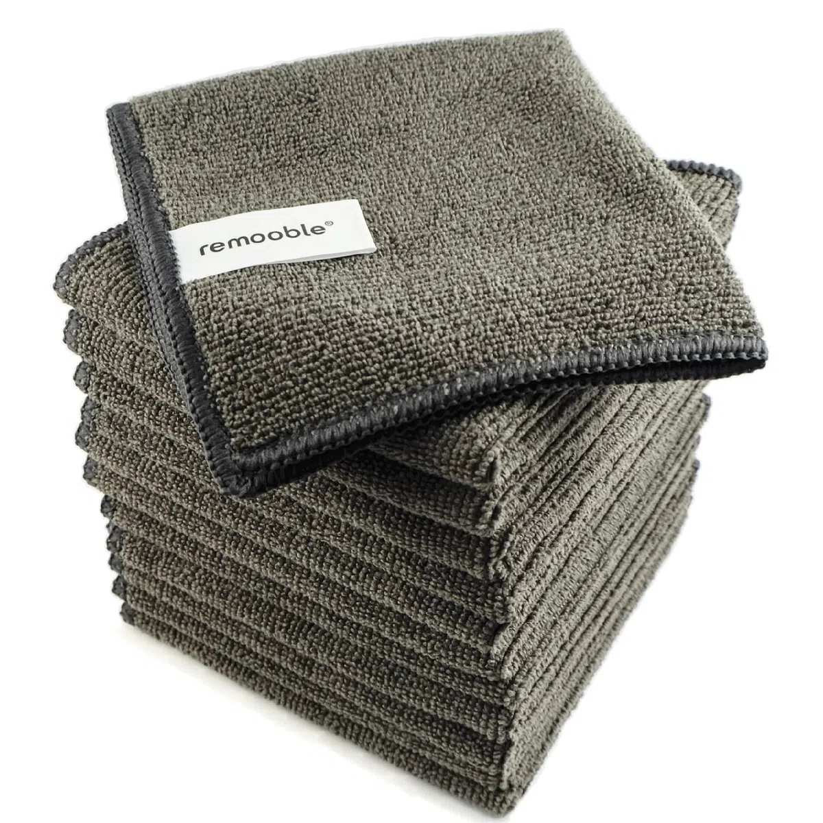 Remooble Paño de limpieza de microfibra, trapos de limpieza de pizarra blanca sin rayas, toallas de microfibra de borrado en seco, paquete de 12, tamaño 10 x 10 pulgadas (25 x 25 cm)
