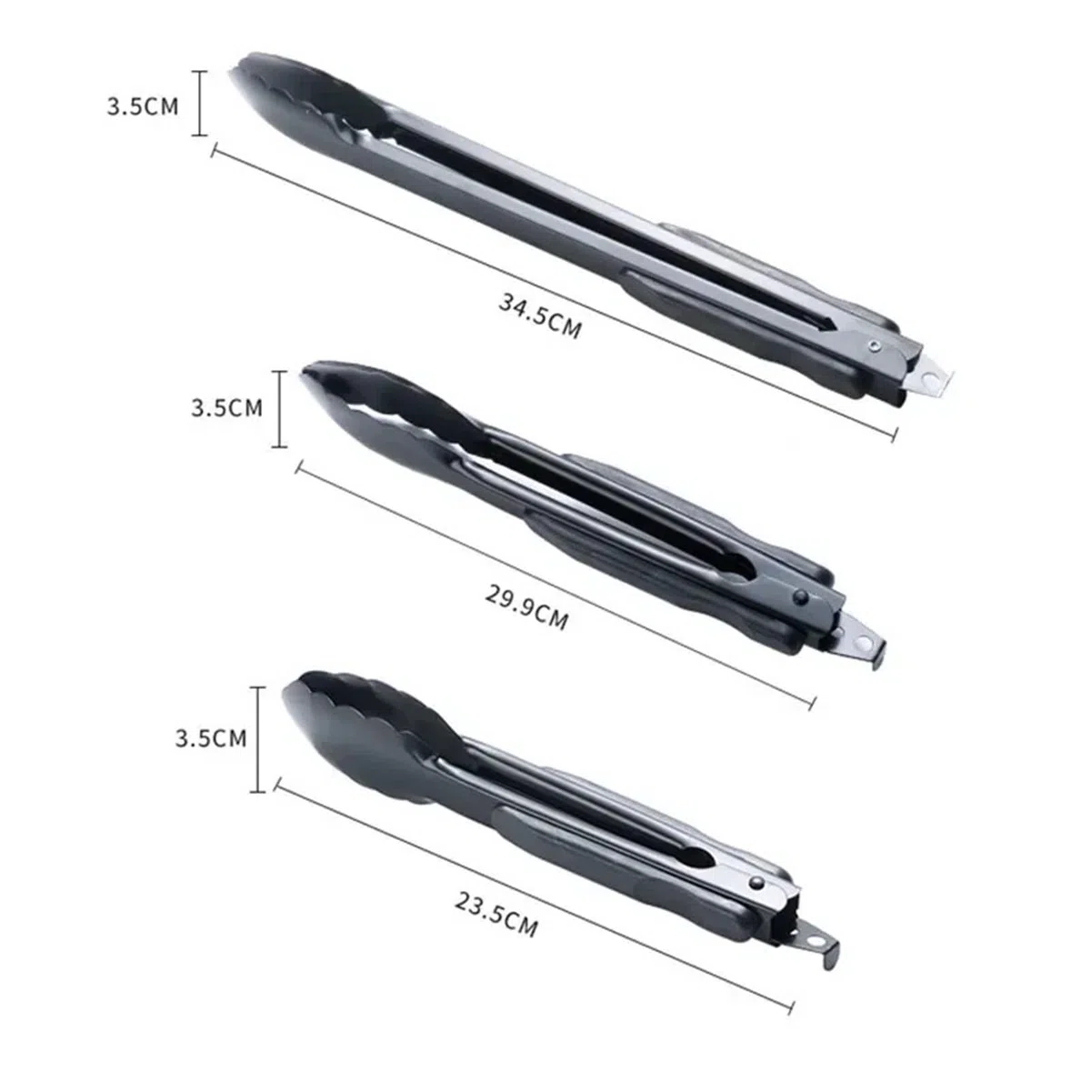 Pinze Da Cucina 3 unids/set de silicona for barbacoa, pinzas for asar, ensalada, pan, pinzas for servir, pinzas antiadherentes for cocina, barbacoa, parrilla, pinzas for cocinar, pinzas for alimentos