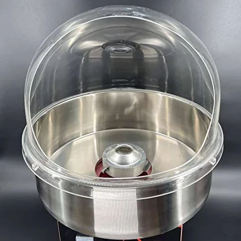 Cubierta para máquina de algodón de azúcar, protector de cúpula de plástico transparente que protege el hilo dental del polvo y los dulces transportados por el aire para golosinas más limpias