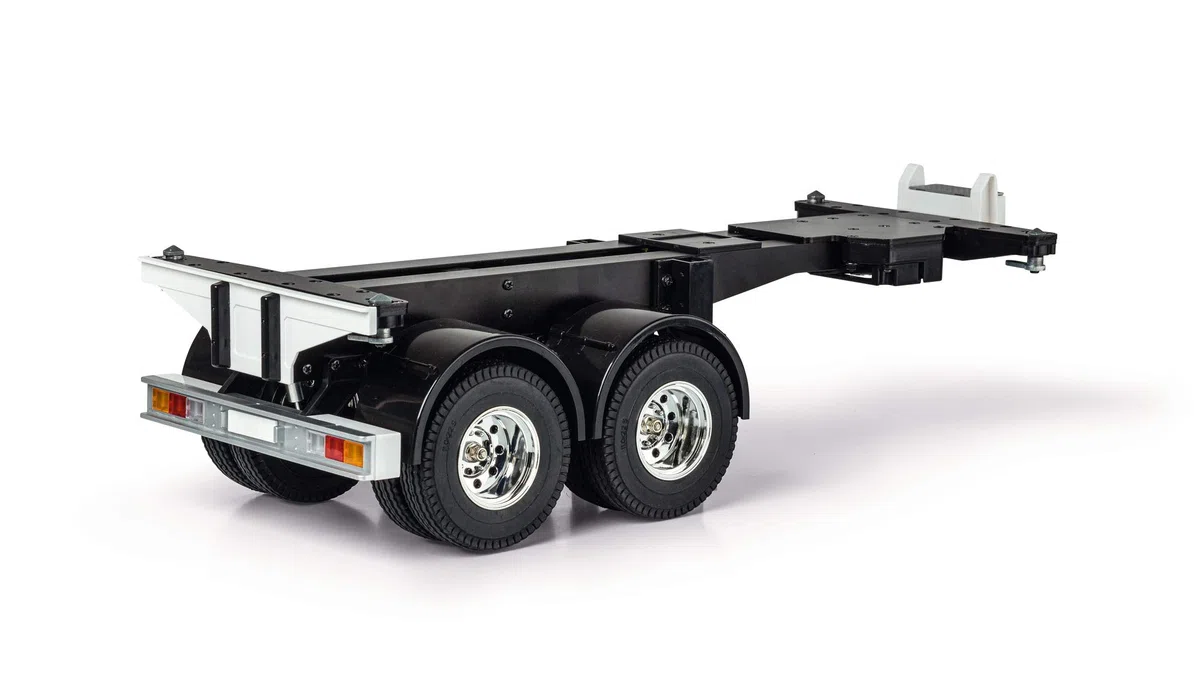 Carson 907334 1:14 500907334 - Contenedor de Remolque RC, Accesorios para Camiones Tamiya, Piezas de Repuesto, Piezas de Tuning, fabricación de maquetas, Fabricado en Alemania, 500907334, Color Negro