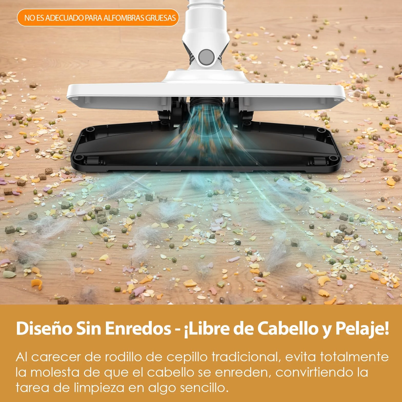 VersLife Aspiradora sin Cable S6PRO,30kPa Aspirador Escoba sin Cable Potente,Diseño Sin Enredos,Filtración HEPA de 6 Etapas,Herramientas Multifuncionales,Aspirador Inalámbrico para Mascotas y Suelos