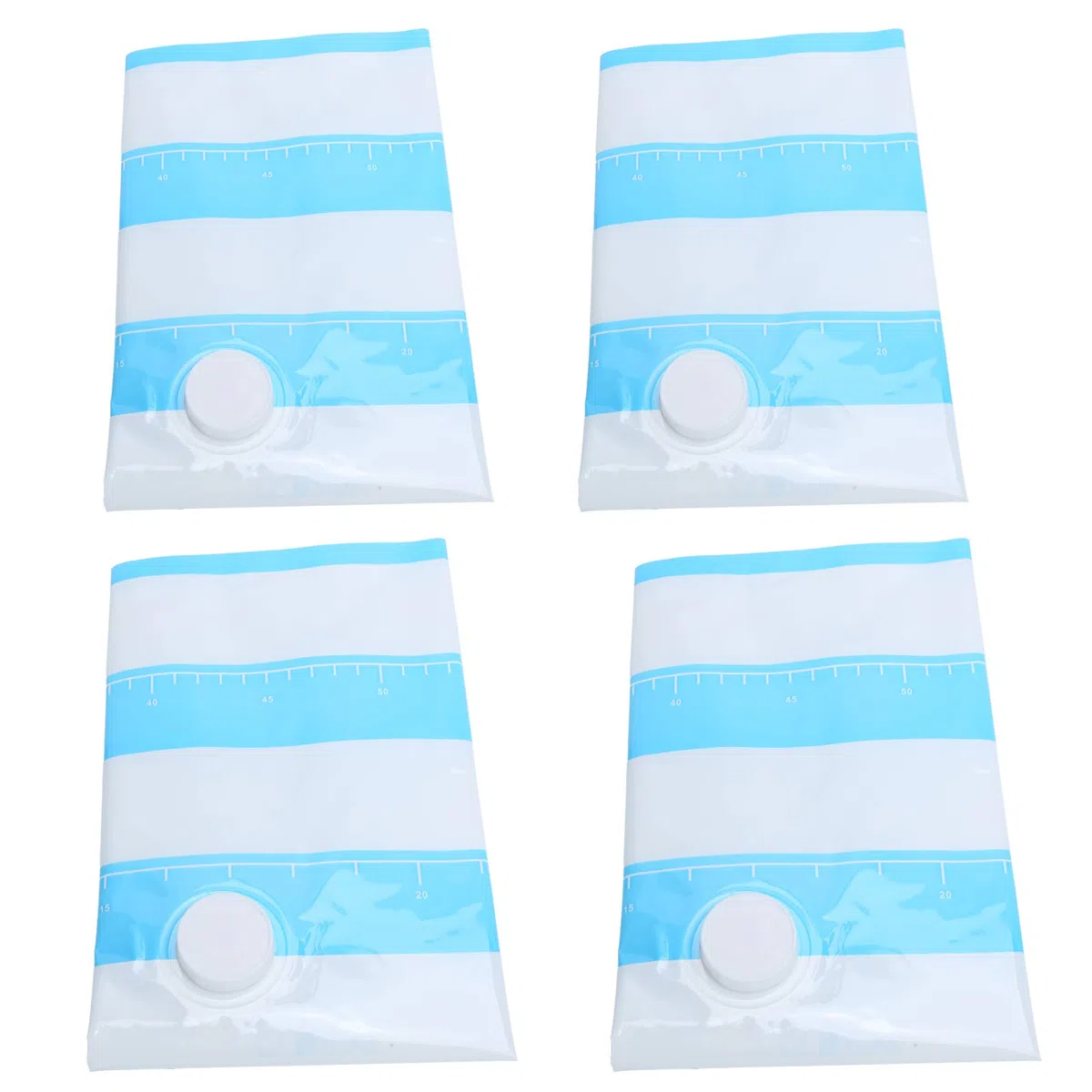 Bolsa de Vacío de Viaje Bolsa de Vacío de Ropa PET PE con Entrada de Aire de 3,5 Cm Cremallera Doble Almacenamiento Reutilizable para Edredones Mantas Ropa de Cama Viajes en Casa Viaje de