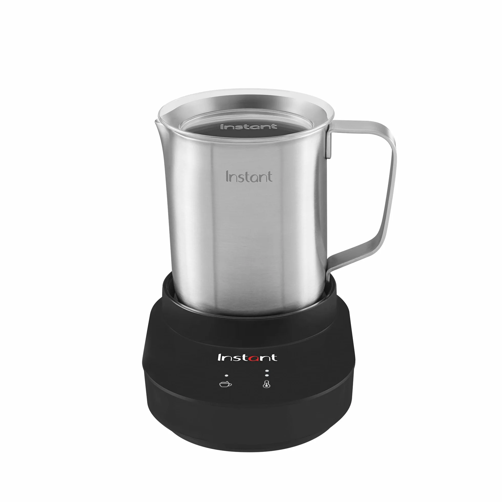 Espumador de leche eléctrico instantáneo automático de 500 ml, 3 ajustes de espuma y temperatura, para leche clásica o tenativa de leche, fácil de usar y limpiar