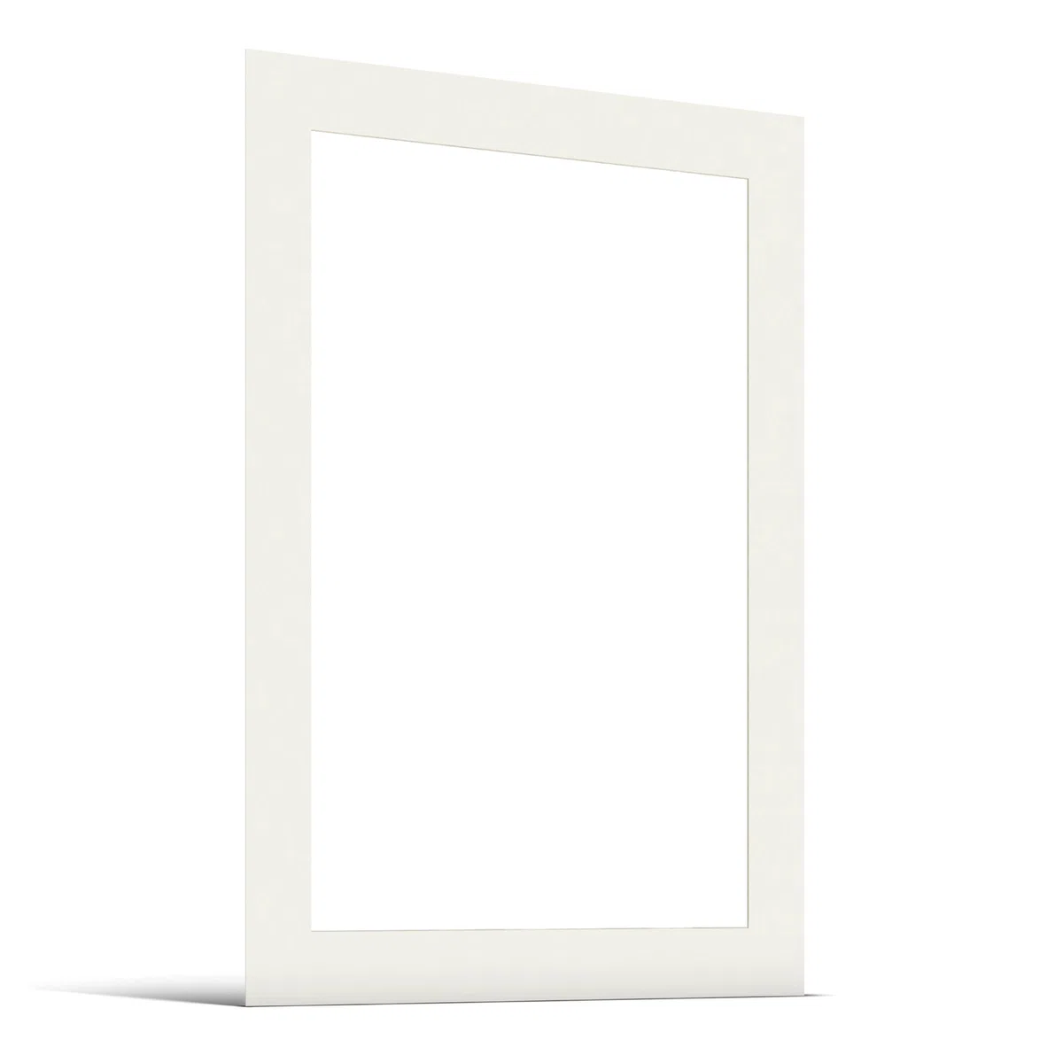 Paspartú 50x70 cm Dimensiones Exteriores - para Formato de Imagen A2 (42x59,4 cm) - Grosor 1,5 mm - Color Blanco Crema