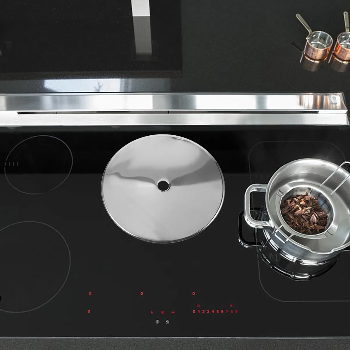 Garneck Adaptador de Placa de Inducción de Acero de 32 8 Cm de Espesor para Cocina de Inducción Difusor de Calor Olla Caliente Orificio de Reparación de Mesa