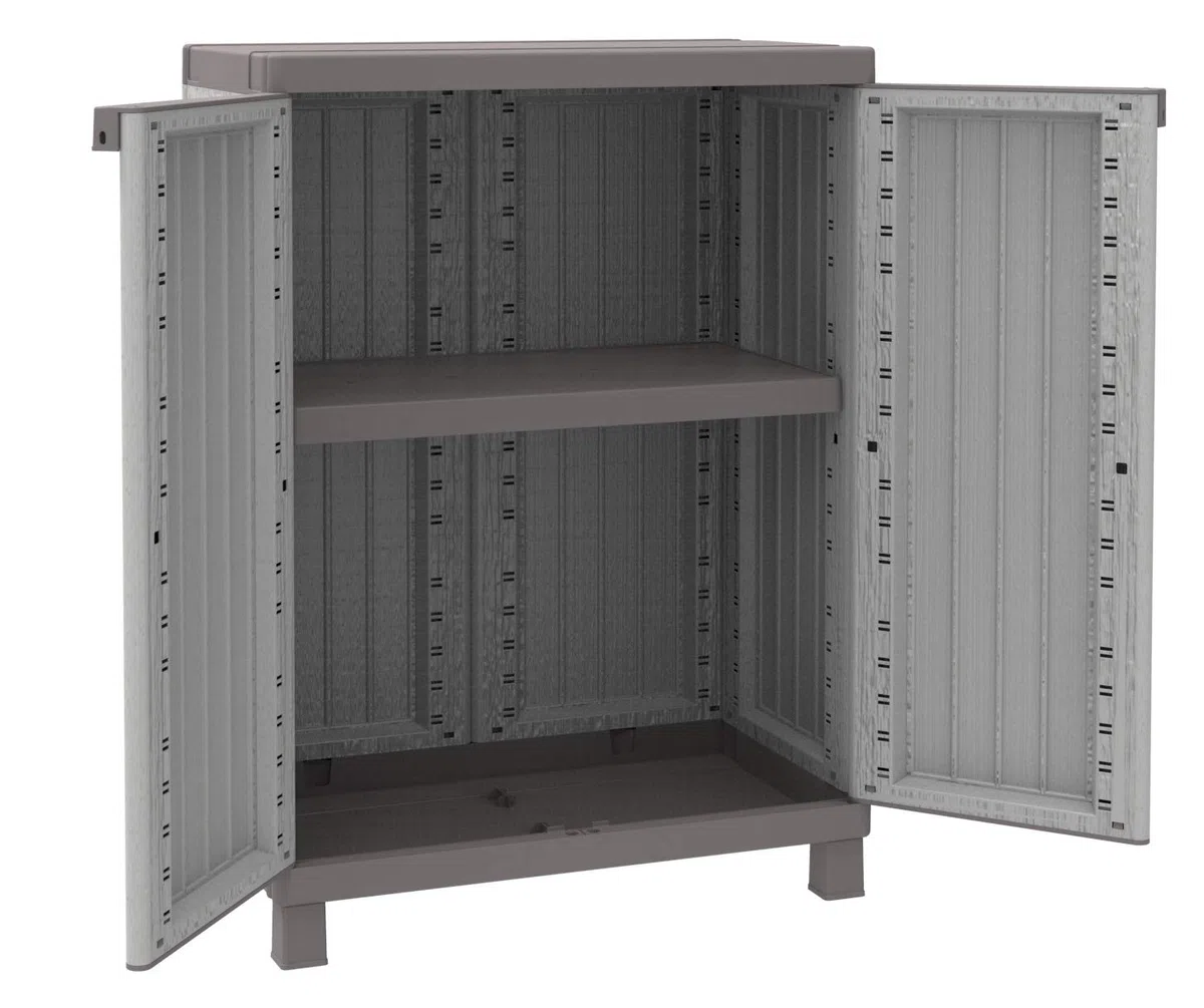 Terry, C-Wood 680, Armario 2 Puertas con 1 Estante Interno. 68 x 39 x 91.5 cm